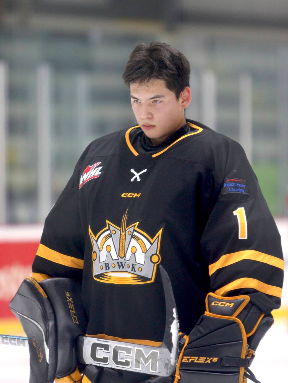 Brandon's Urijah Moosetail holds a 5-1 record with a 1.61 goals against average and a .939 save percentage through six games with the Wheat Kings this season. (Massimo De Luca-Taronno/The Brandon Sun)