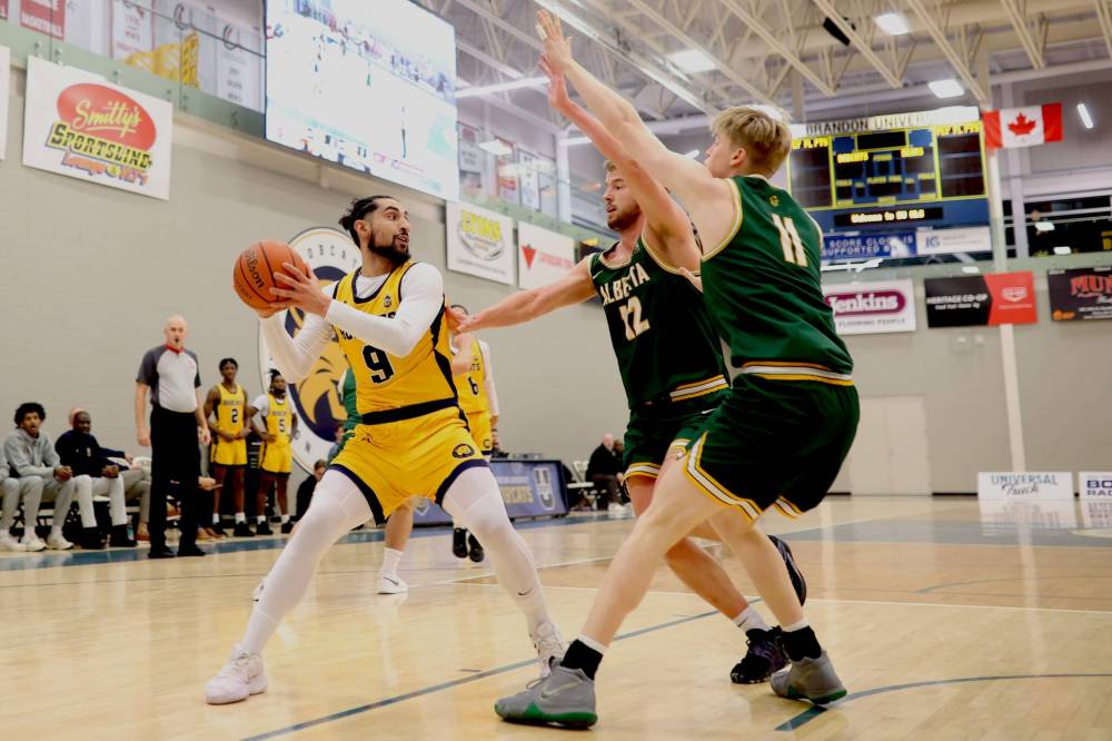 Second-team all-Canadian Sultan Bhatti is back for one more year with the Brandon University Bobcats, who open the Canada West men’s basketball season at home on Friday. (Tim Smith/The Brandon Sun)