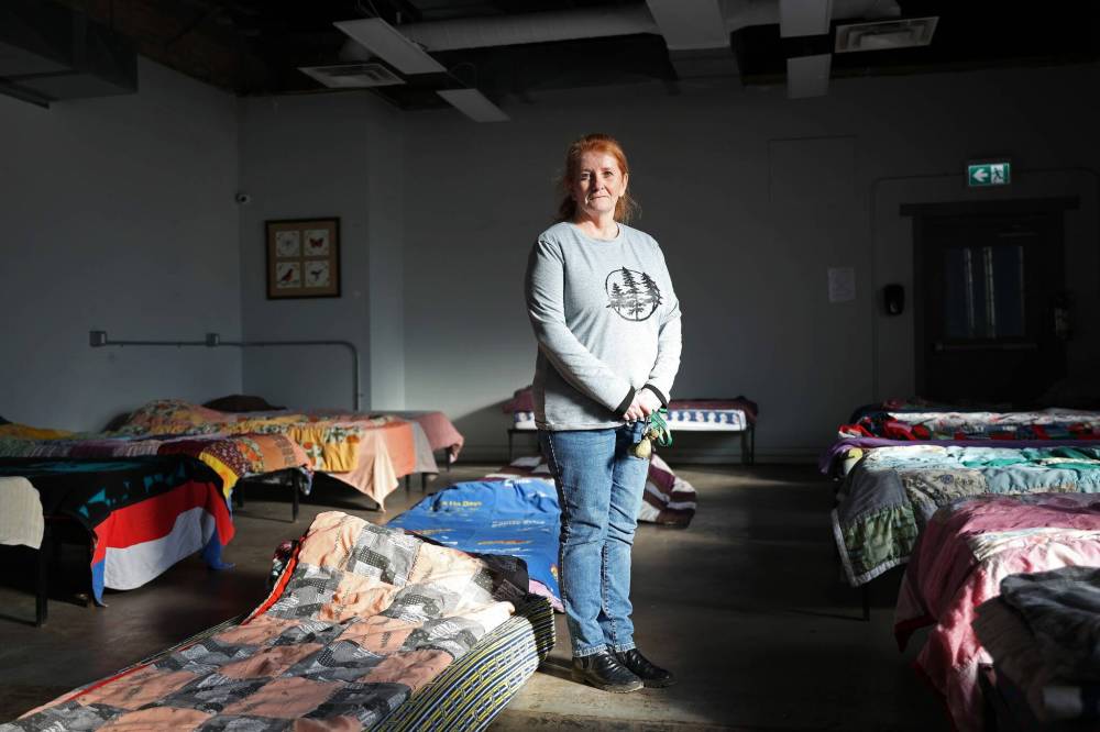 Heather Symbalisty, executive director of Samaritan House Ministries, stands in the organization's Safe and Warm Shelter in Brandon. (Tim Smith/The Brandon Sun files)