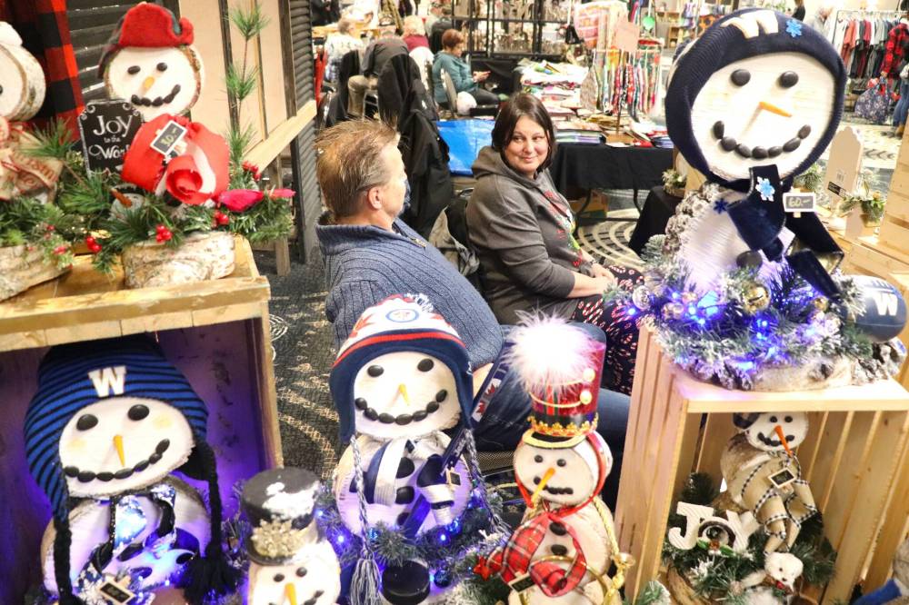 Local vendors sell their wares during the 47th Original Christmas Craft Sale in 2022. The event marks 50 years when it takes place at Brandon’s Clarion Hotel and Suites on Sunday. (Kyle Darbyson/The Brandon Sun files)