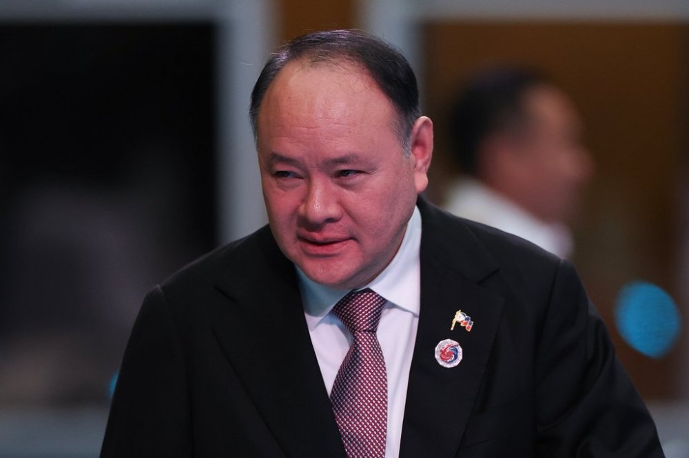 Philippine Defense Minister Gilberto Teodoro attends the ASEAN-Japan Defence Minister Informal Meeting, at the Kuala Lumpur Convention Centre (KLCC) in Kuala Lumpur, Malaysia, Saturday, Nov. 1, 2025. (Fazry Ismail/Pool Photo via AP)
