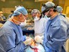 Dr. Seyed Alireza Rabi, right, and a surgical team at Toronto General Hospital are shown in this undated handout photo performing Canada's first death by circulatory criteria (DCC) heart transplant in September 2025. THE CANADIAN PRESS/Handout - UHN Foundation (Mandatory Credit)