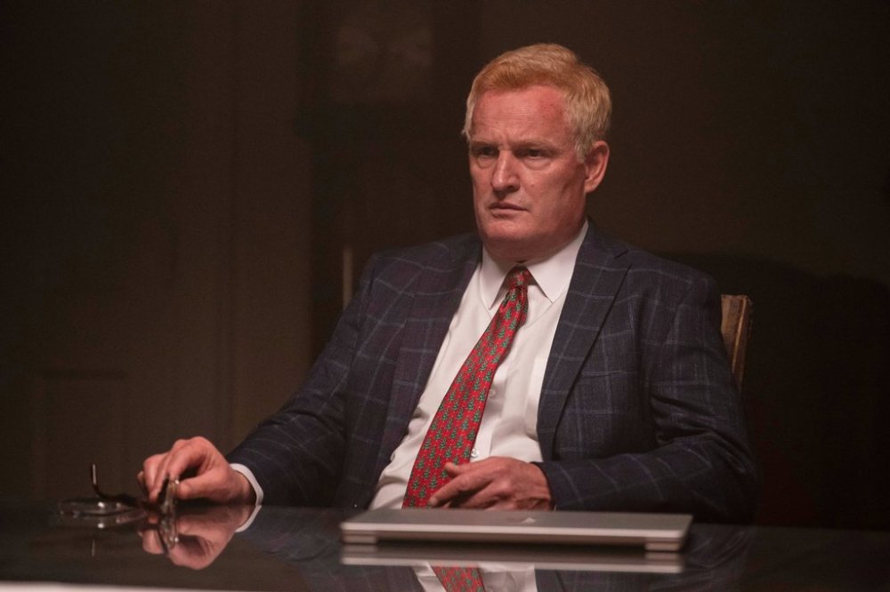 This image released by Hulu shows Jason Clarke in a scene from the limited series