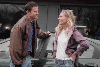 This image released by Paramount Pictures shows Channing Tatum, left, and Kirsten Dunst in a scene from 