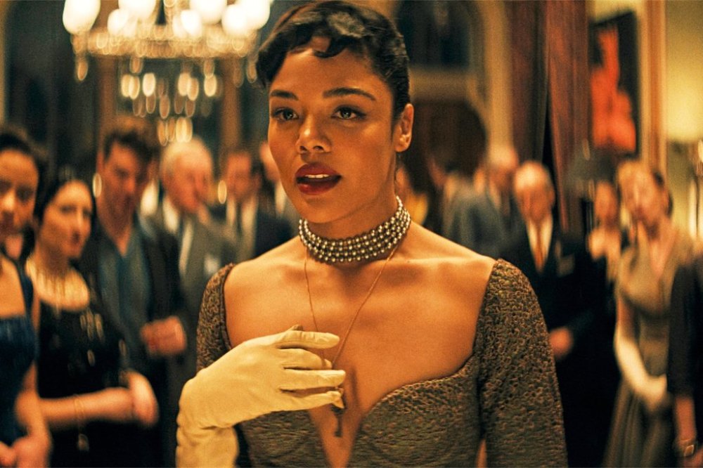 This image released by Prime shows Tessa Thompson in a scene from
