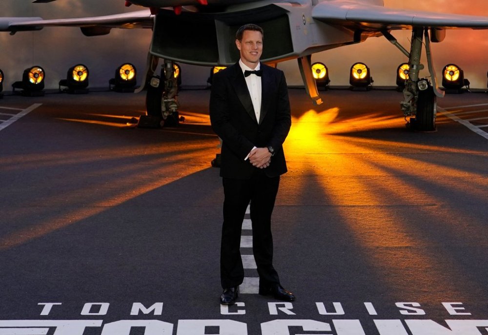 FILE - Producer David Ellison poses for the media during the 'Top Gun Maverick' UK premiere at a central London cinema, on May 19, 2022. (AP Photo/Alberto Pezzali, File)