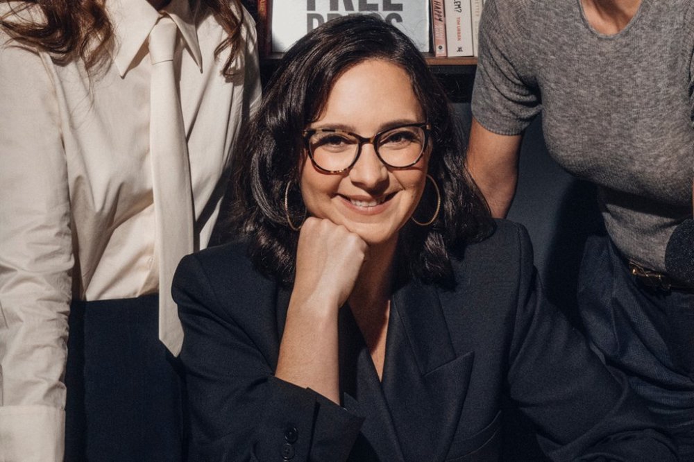 In this undated photo released by Paramount, one of the The Free Press's co-founders Bari Weiss poses for a portrait. (Daniel Paik via AP)