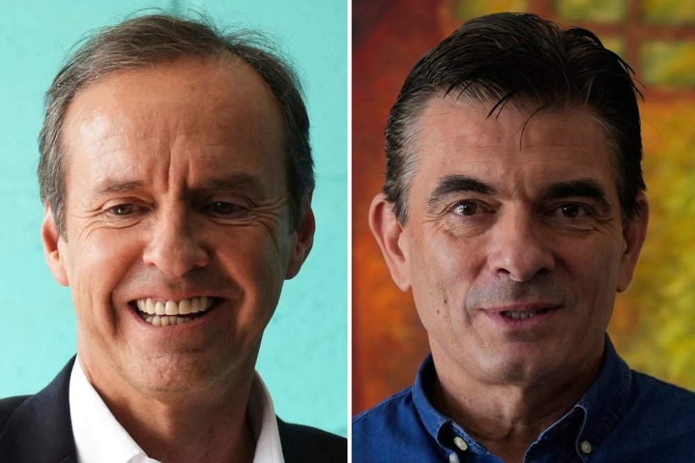This combo of file photos shows presidential candidates Jorge