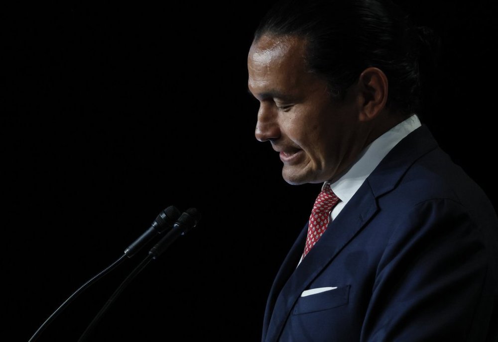 Manitoba Premier Wab Kinew speaks at the Assembly of First Nations (AFN) Annual General Assembly in Winnipeg, Wednesday, Sept. 3, 2025. THE CANADIAN PRESS/John Woods