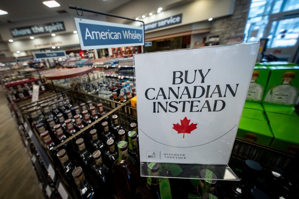 Manitoba government has no plan to lift ban on U.S. alcohol sales: Premier Kinew