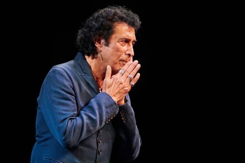 Singer-songwriter Andy Kim speaks after being inducted into the Canadian Songwriters Hall of Fame on stage in Toronto, on Friday, Oct. 17, 2025. THE CANADIAN PRESS/Sammy Kogan