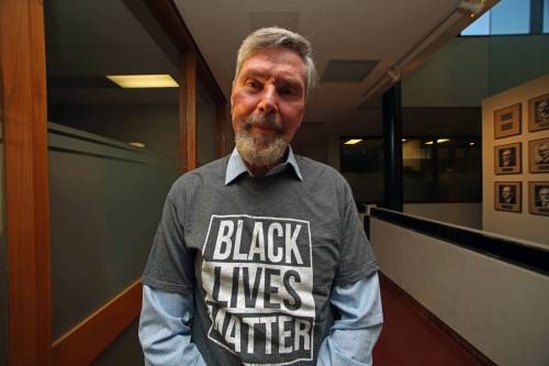 John Simpson gave a detailed presentation Brandon city council in September 2020 on why he thought Rosser Avenue should be renamed. (The Brandon Sun files)