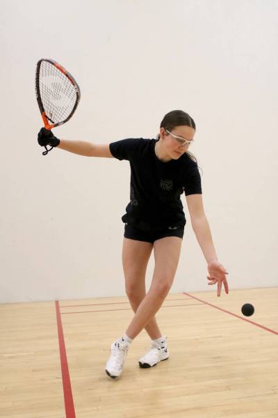 Brandon’s Kaitlyn Couckuyt has captured three-consecutive Junior National Championship titles in the girl’s singles division, with two coming at the 16U level and one at the 14U level. (Thomas Friesen/The Brandon Sun)