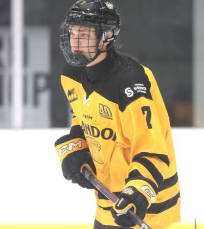 Brandon’s Reid Nicol leads the Wheat Kings forward group in scoring with 18 goals and 27 points in 11 games. He had 35 goals and 23 assists for 58 points in 48 games as a 14-year-old last season. (Perry Bergson/The Brandon Sun)