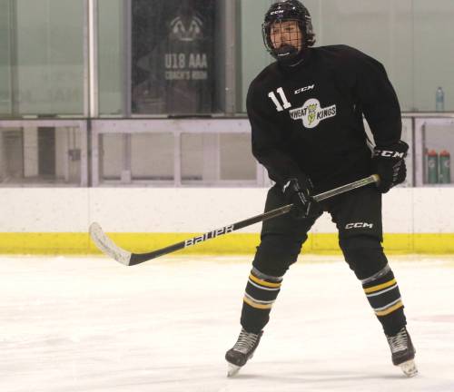 Dauphin Kings second-year forward Ethan Stewart has seven goals and 19 points for the MJHL’s top team in the West division. (Perry Bergson/The Brandon Sun)