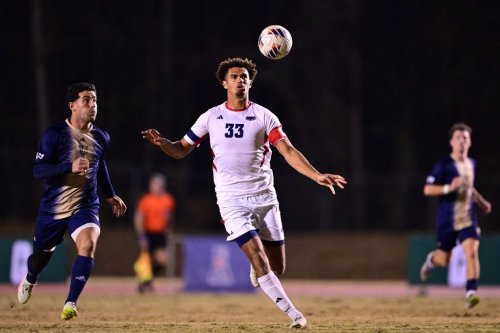 Canadian defender Kerfalla Toure (33) is shown in action for Florida Atlantic University against Florida International University in the American Conference Championship game, in Charlotte, in a Nov. 15, 2025, handout photo. THE CANADIAN PRESS/Handout — FAU Athletics (Mandatory Credit)
