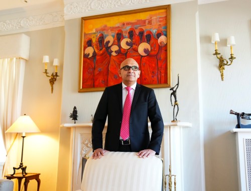 South African High Commissioner to Canada Rieaz Shaik is pictured at the official residence in Ottawa on Thursday, April 20, 2023. THE CANADIAN PRESS/Sean Kilpatrick