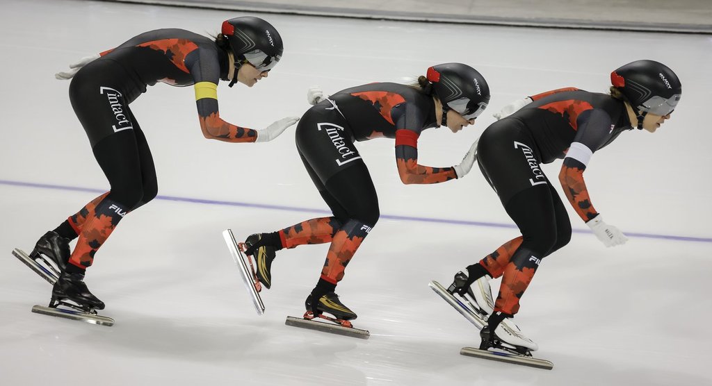Dutch women take speedskating World Cup team pursuit, Canadians second in Calgary