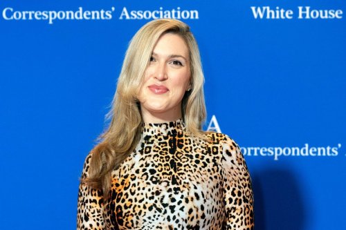 FILE - New York magazine's Washington correspondent Olivia Nuzzi poses for photographers as she arrives at the annual White House Correspondents' Association Dinner in Washington, Saturday, April 29, 2023. (AP Photo/Jose Luis Magana, File)