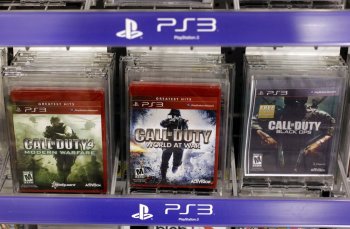 FILE - Three versions of Activision's Call Of Duty games are seen on sale at Best Buy in Mountain View, Calif., Wednesday, Aug. 3, 2011. Vincent Zampella, one of the creators behind such best-selling video games 
