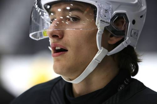 Nigel Boehm grew up a fan of the Saskatoon Blades, but when the 17-year-old Brandon Wheat Kings defenceman faces them tonight, he won’t be asking for any autographs. The puck drops at Assiniboine Credit Union Place at 7 p.m. (Perry Bergson/The Brandon Sun)