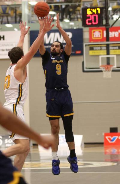 Sultan Bhatti was named Brandon University&rsquo;s male athelete of the month on Thursday. (Thomas Friesen/The Brandon Sun)