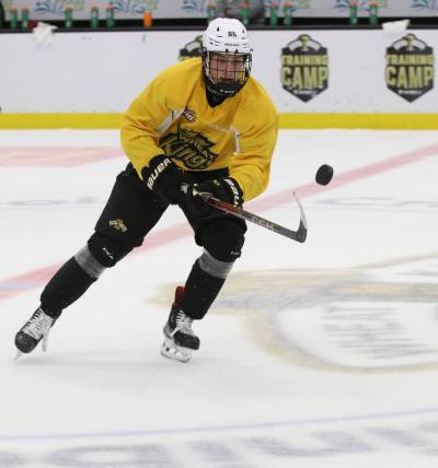 List player Carson Ralph, 16, has signed with the Brandon Wheat Kings and become a top prospect. (Perry Bergson/The Brandon Sun)