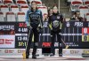 Team Reese-Hansen skip Taylor Reese-Hansen, left, lines up a shot as Team Lawes skip Kaitlyn Lawes looks on during curling action at the PointsBet Invitational in Calgary on Sept. 25, 2024. THE CANADIAN PRESS/Jeff McIntosh