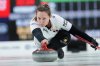 Rachel Homan delivers a stone during the Montana's Canadian Curling Trials in Halifax on Nov. 29, 2025. THE CANADIAN PRESS/Darren Calabrese