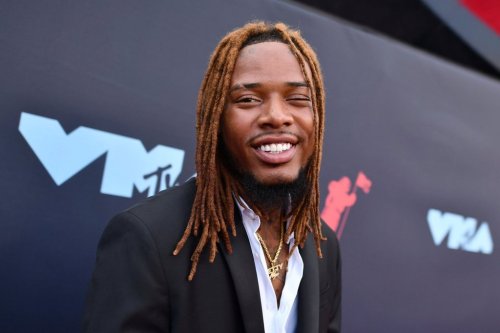 FILE - Fetty Wap arrives at the MTV Video Music Awards at the Prudential Center on Aug. 26, 2019, in Newark, N.J. (Photo by Charles Sykes/Invision/AP, File)