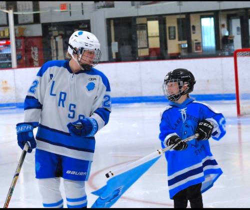 Former Lake Region State College forward Veronica Asquith (22) scored two goals in her debut with the Assiniboine Cougars against the Jamestown Jimmies on Friday afternoon. (Submitted)