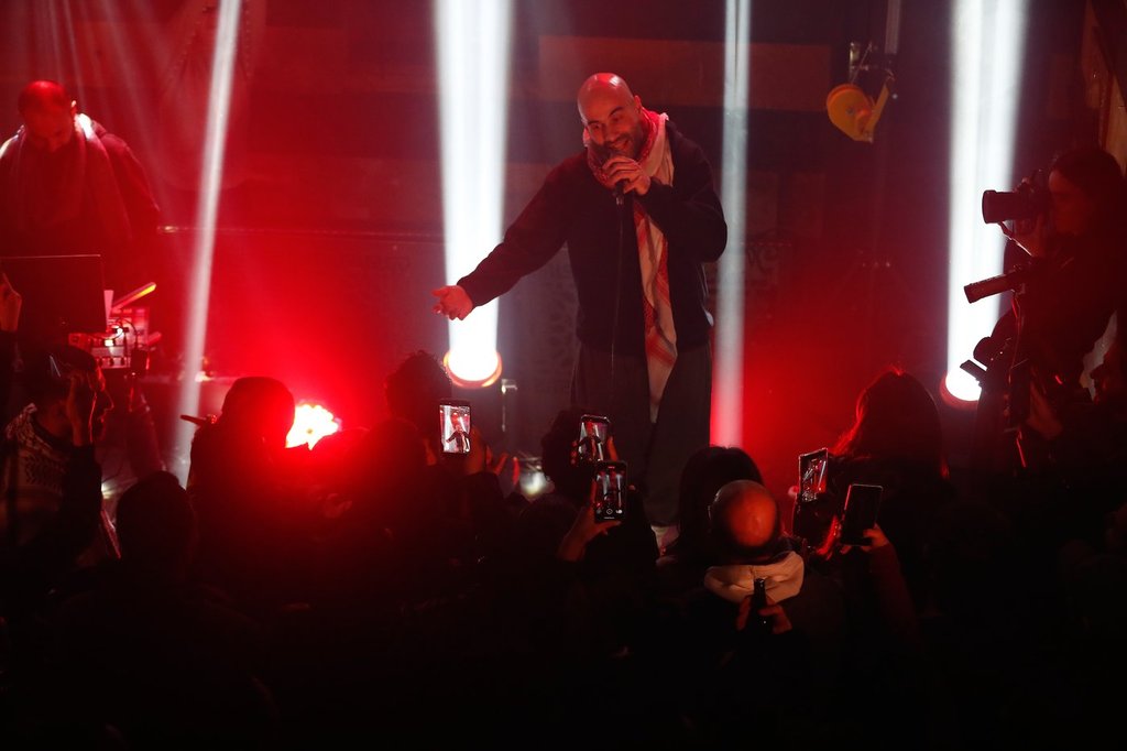 Syrian rapper Al Darwish returns home after 13 years to perform in post-Assad Damascus