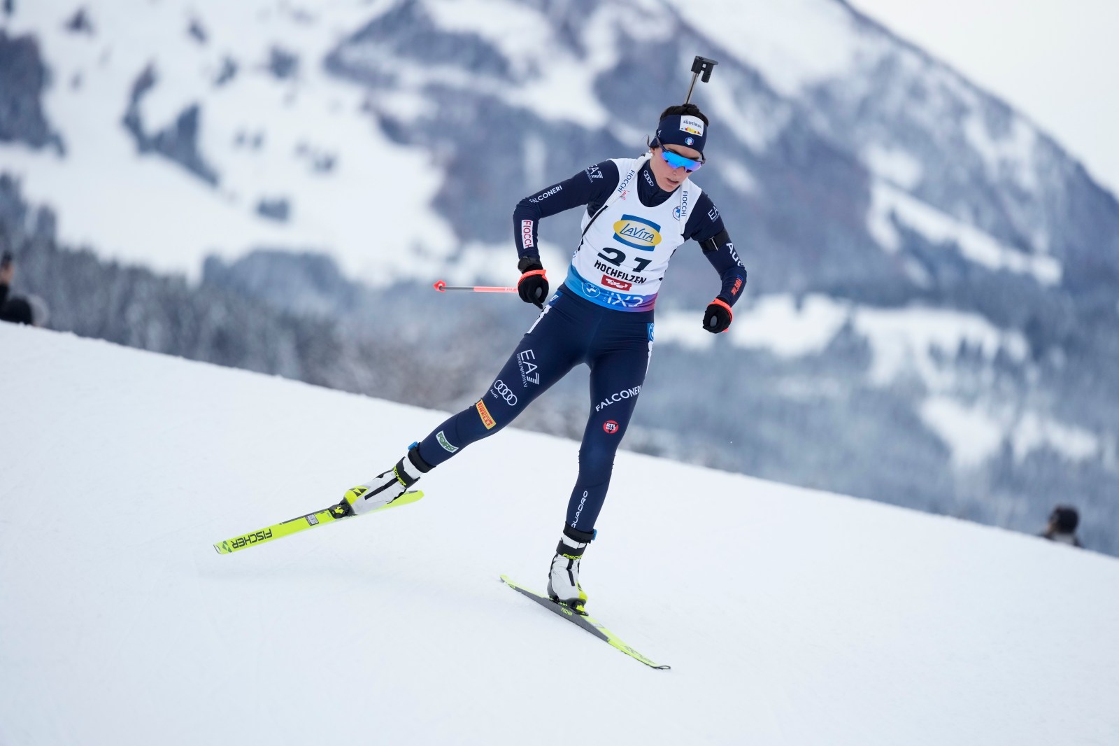 Italian biathlete suspended in a doping case asks court to let her race at the Olympics