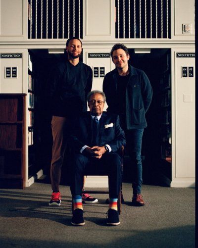 Stephen Curry, left to right, Clarence Jones and Ben Proudfoot are seen in an undated handout photo from the documentary âThe Baddest Speechwriter of All.â THE CANADIAN PRESS/Handout - THE BADDEST SPEECHWRITER OF ALL, Bryson Malone (Mandatory Credit)