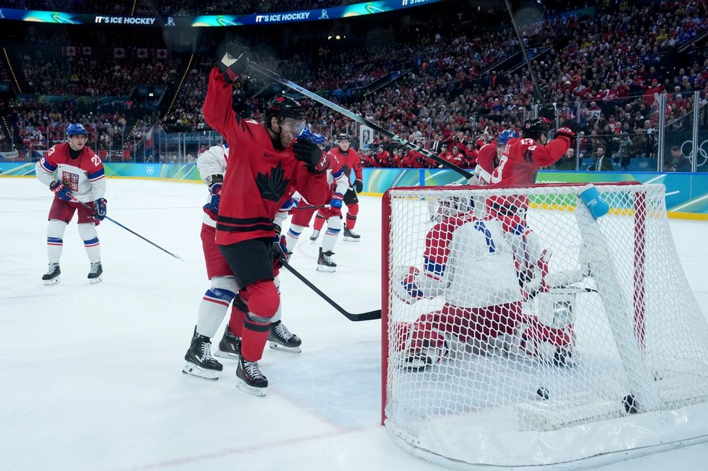 Marner scores in OT, Canada beats Czechia 4-3 in Olympic quarterfinal