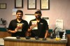 Chicken Chef Shilo Inn owners Jackshil (right) and Parth Patel say customer response has been strong from both residents and members of the nearby military base since the unveiling. (Abiola Odutola/The Brandon Sun)