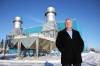 Brandon city manager Dave Wardrop stands in front of the Manitoba Hydro Brandon Generating Station on Friday. Wardrop says the city is &ldquo;very excited&rdquo; about Hydro&rsquo;s major turbine project. (Tim Smith/The Brandon Sun)