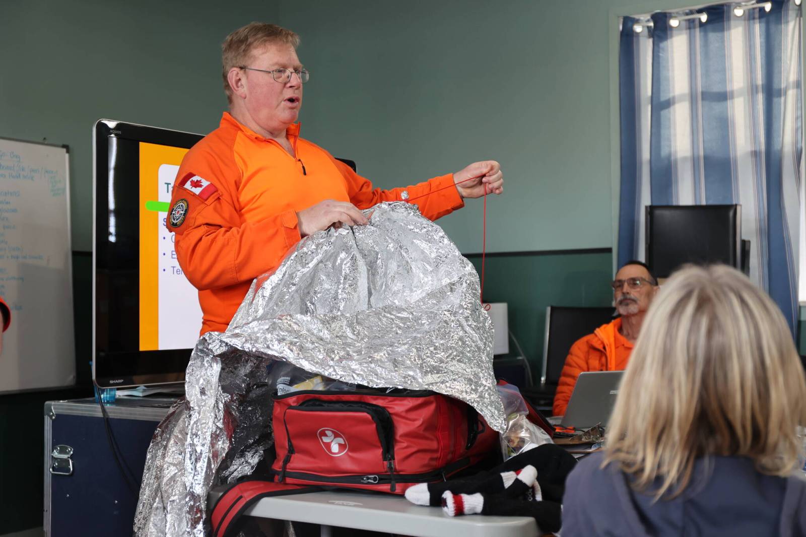 BRSARA trains CASARA’s team on winter survival skills