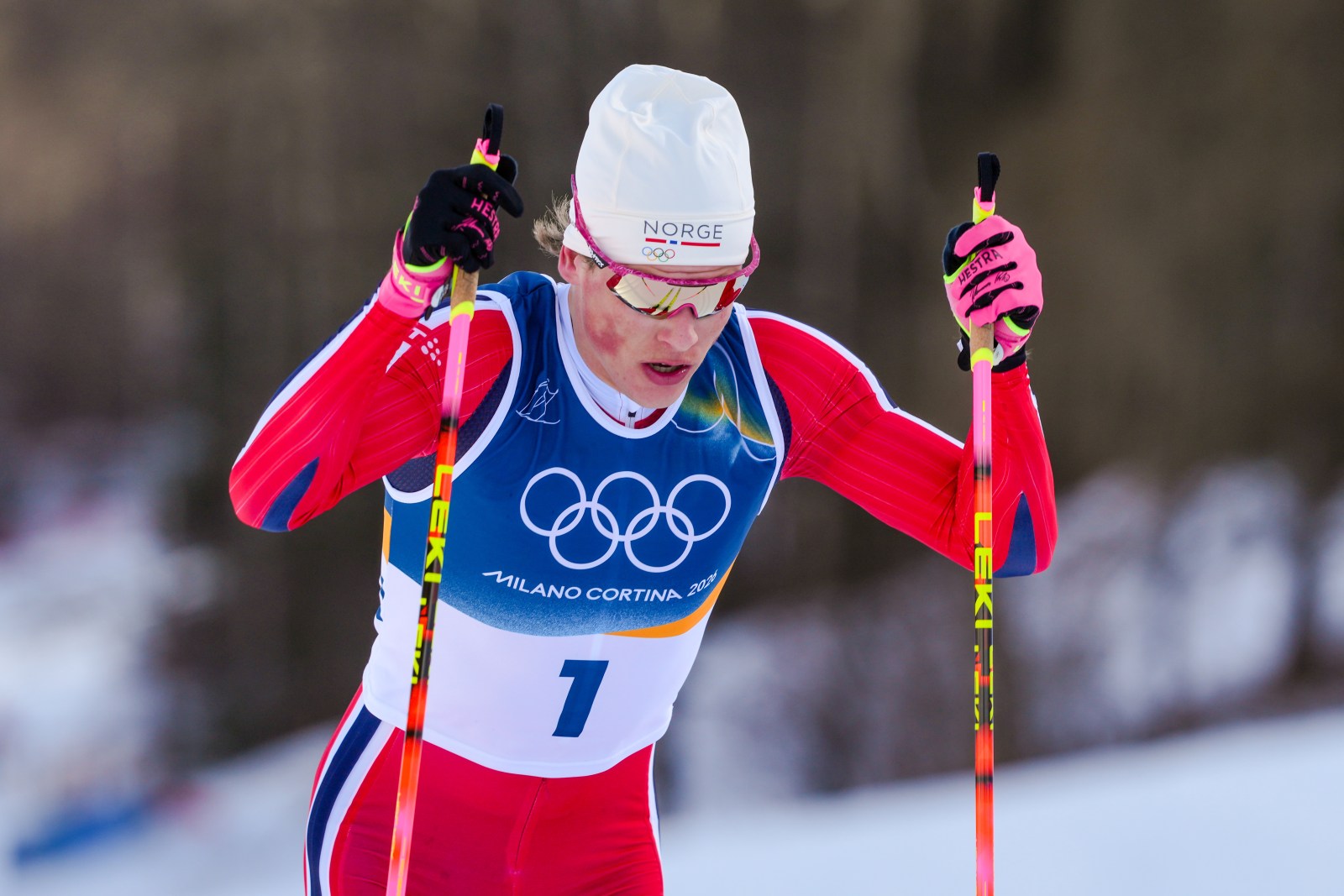 Norway’s Klaebo wins opening race at Milan Cortina, grabbing sixth gold medal in skiathlon