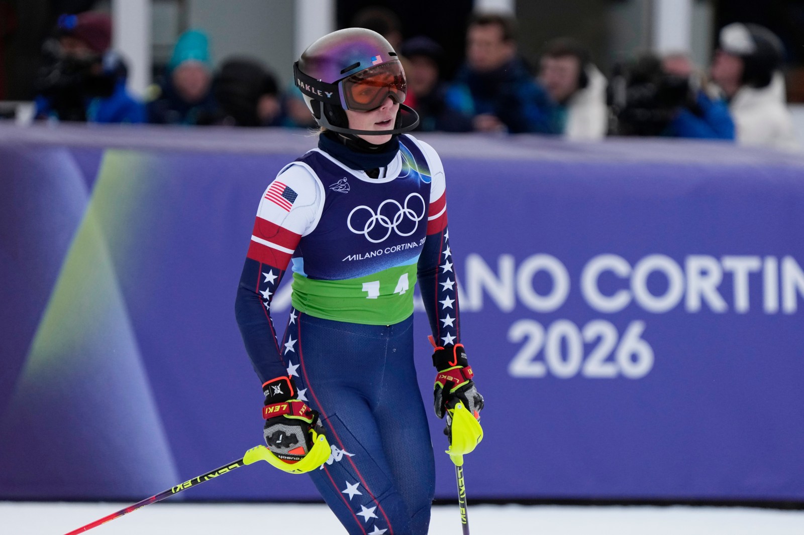Mikaela Shiffrin’s Olympic struggles continue with a fourth-place finish in the team combined