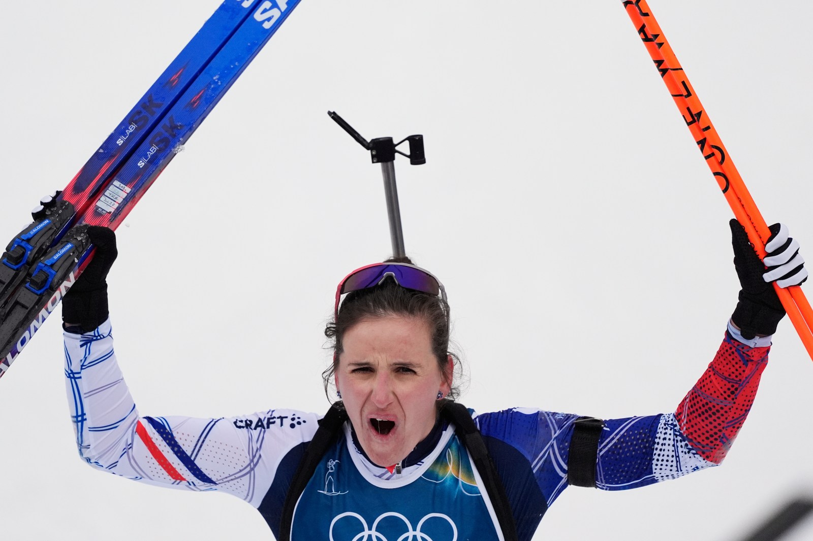 France’s Julia Simon and Lou Jeanmonnot take gold and silver in Olympic biathlon