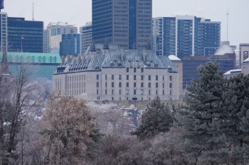 The Supreme Court of Canada in Ottawa, is pictured from Gatineau, Que., on Tuesday, Dec. 9, 2025. THE CANADIAN PRESS/Sean Kilpatrick