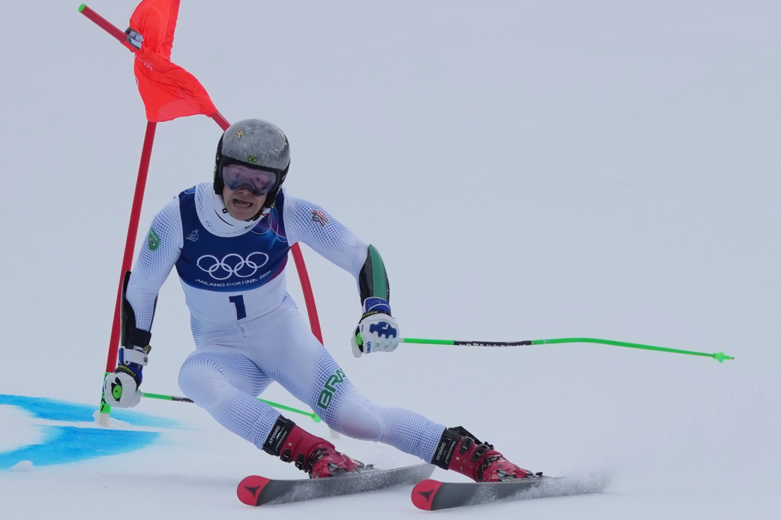 Brazil’s Pinheiro Braathen leads GS after 1st run, seeking South America’s 1st medal at Winter Games