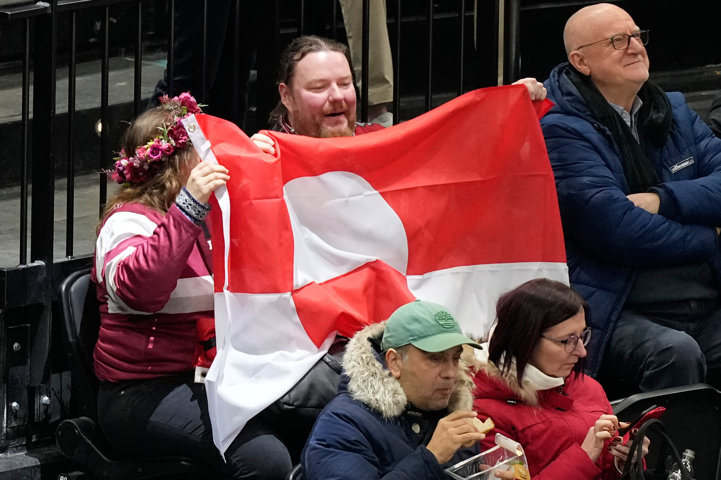 Fanion Original Dansk Ishockey Union – Banderole De Hockey Sur Glace Danemark