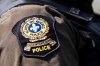 The Quebec provincial police badge is seen during an operation in Vaudreuil-Dorion, Que., on Wednesday, Sept. 17, 2025. THE CANADIAN PRESS/Christopher Katsarov