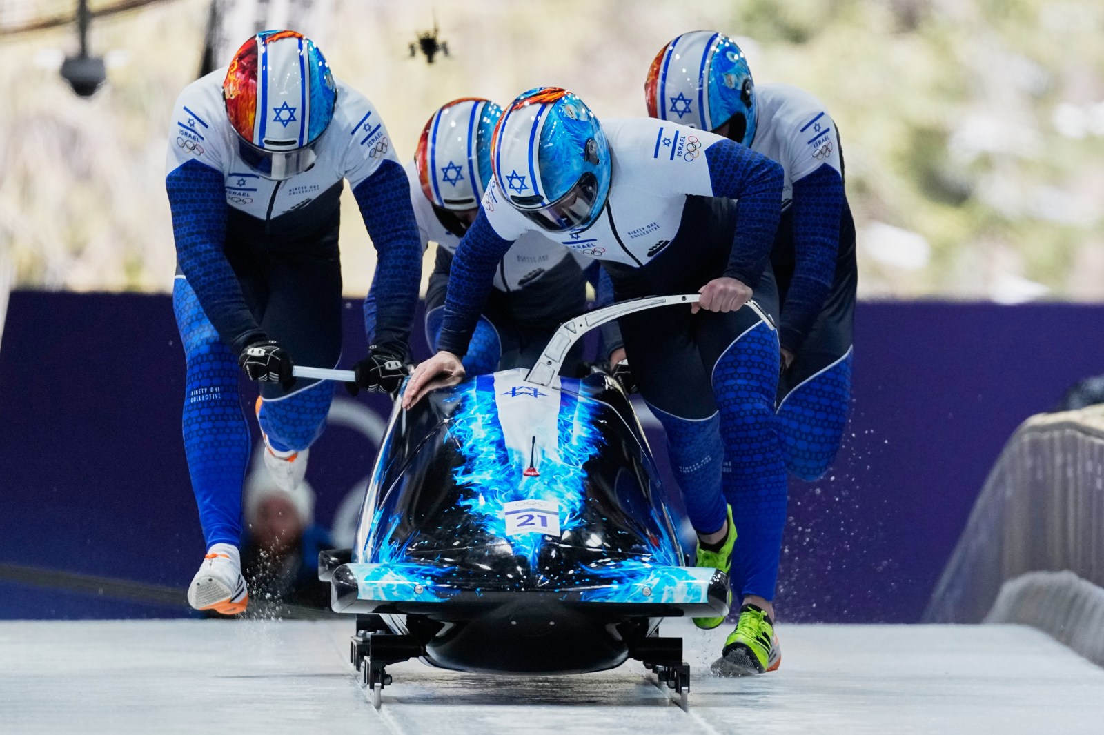 Israel pulls its first Olympic four-man bobsled after a disputed lineup change