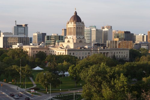 The Manitoba Legislature in Winnipeg, Saturday, August 30, 2014. THE CANADIAN PRESS/John Woods