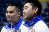 British Columbia skip Cody Tanaka, left, and teammate Josh Miki on the ice during a practice session of the Montana 2026 Brier at the Mary Browns Centre in St. John's, N.L., on Friday, Feb. 27, 2026.  THE CANADIAN PRESS/Paul Daly
