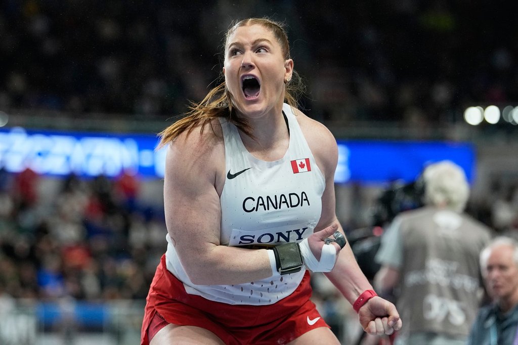 Canada’s Mitton takes silver in women’s shot put at world indoors