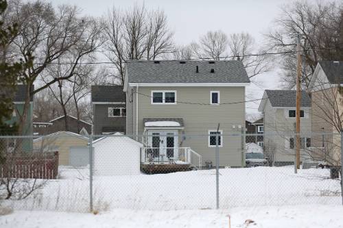 One of several existing military housing units is seen from Highway 340 at CFB Shilo on Wednesday afternoon. (Photos by Matt Goerzen/The Brandon Sun)